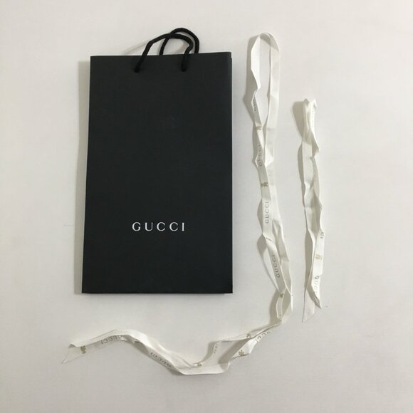 GUCCI Gift Bag w/ 2 Ribbons Size 15" x 9" x 5.5" Authentic - Picture 1 of 16